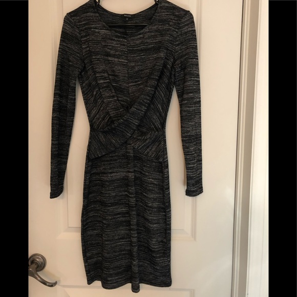 Dark heathered grey sweater dress - Picture 1 of 2